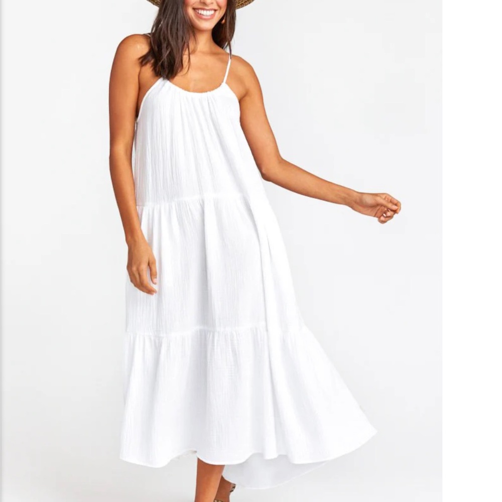 Show me your mumu white maxi dress